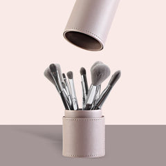 PU Round Cosmetic Brush Container Cosmetic Tool Cosmetic Brush pr