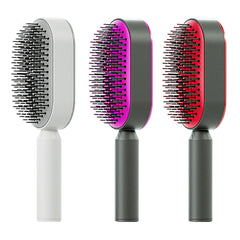 Self Cleaning Hair Brush For Women One-key Cleaning Hair Loss Airbag Massage Scalp Comb Anti-Static Hairbrush - UNIFIED CARTEL