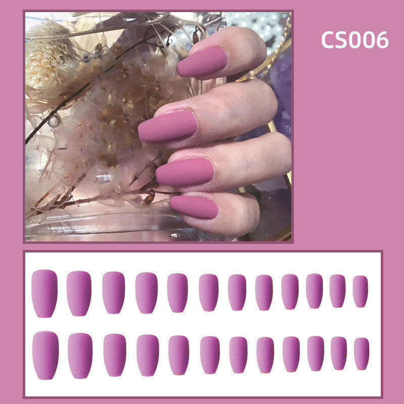 Fake Nails Wear Nails Autumn And Winter Frosted Personality Waterproof Ballet Nails pr