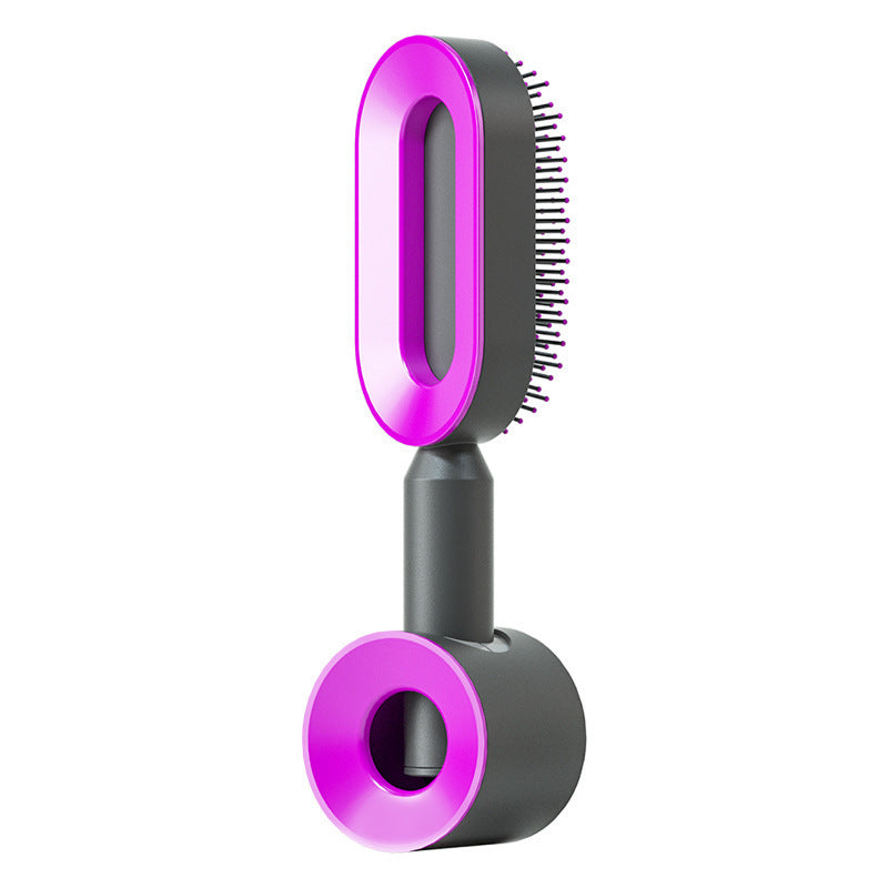 Self Cleaning Hair Brush For Women One-key Cleaning Hair Loss Airbag Massage Scalp Comb Anti-Static Hairbrush - UNIFIED CARTEL