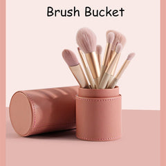 PU Round Cosmetic Brush Container Cosmetic Tool Cosmetic Brush pr