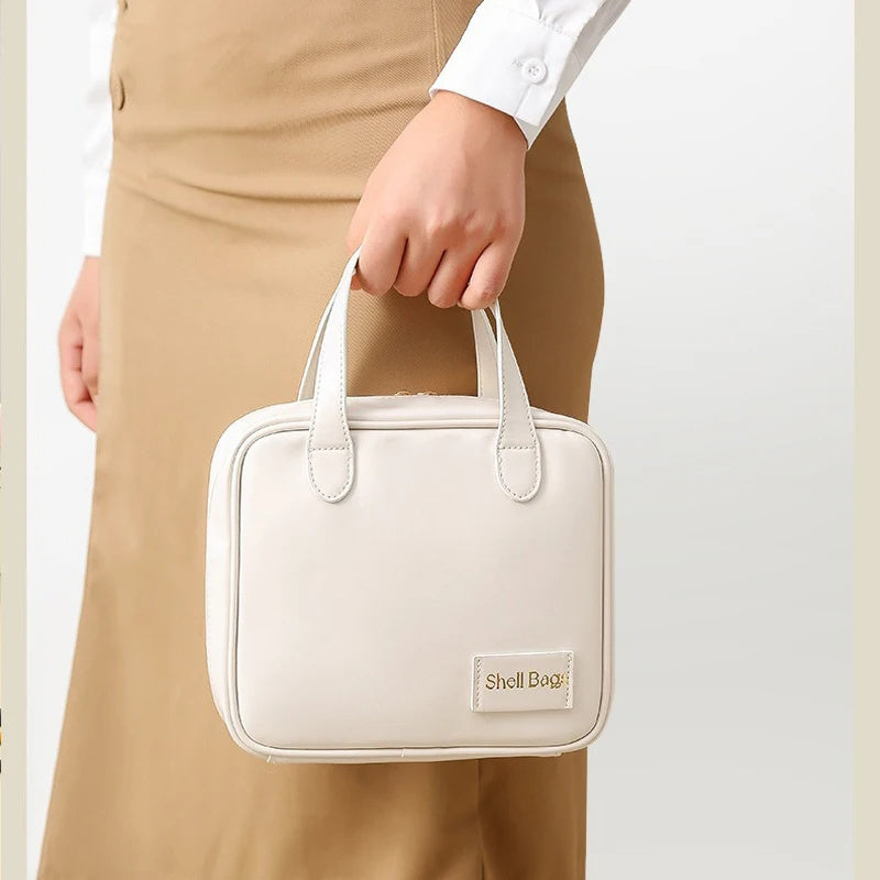 PU Large Capacity Travel Make Up Storage Organizer Makeup Pouch Cosmetic Bag Shell Bags pr