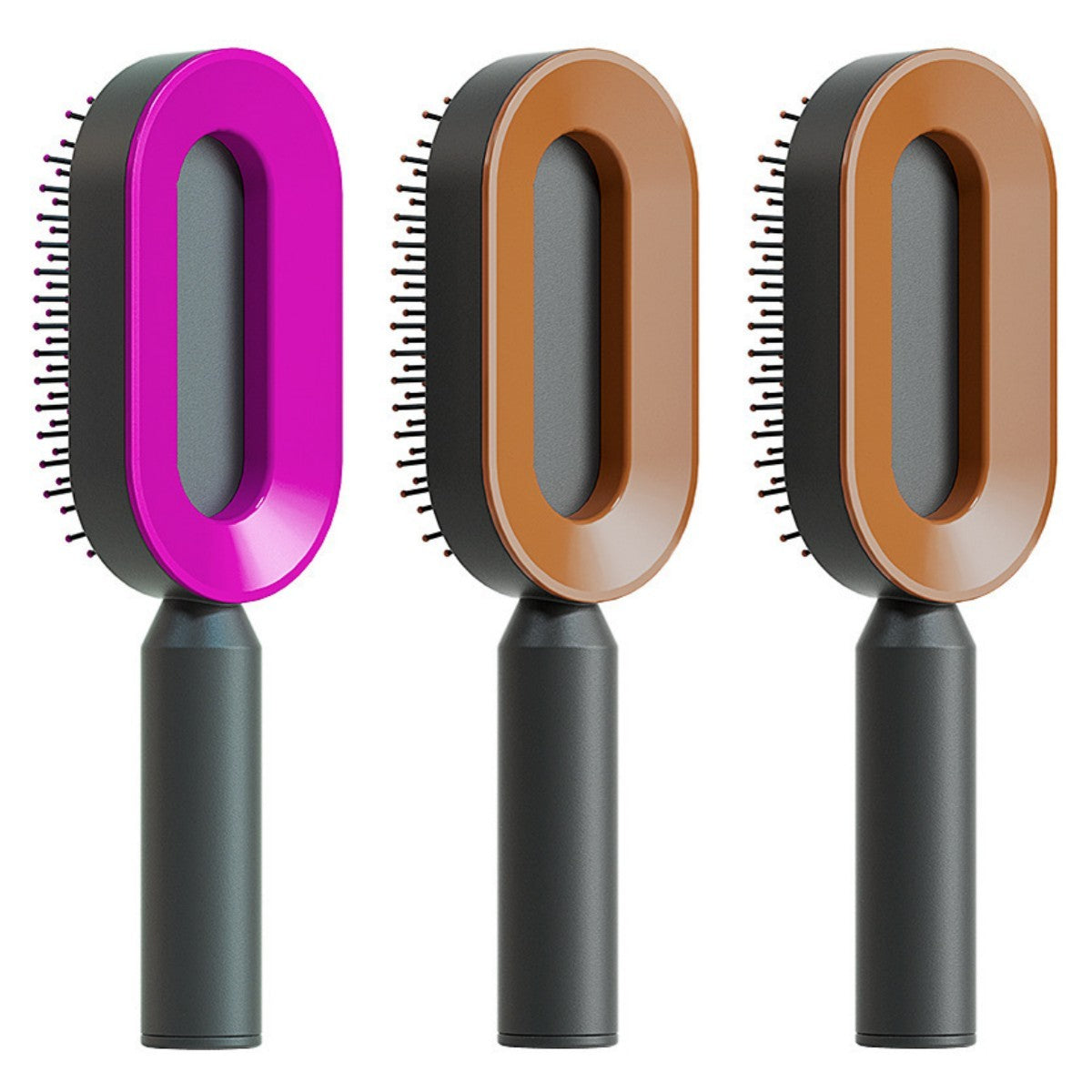 Self Cleaning Hair Brush For Women One-key Cleaning Hair Loss Airbag Massage Scalp Comb Anti-Static Hairbrush - UNIFIED CARTEL